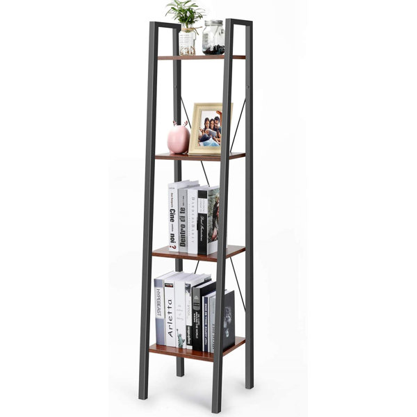 Christopher 58'' H x 13.3'' W Iron Ladder Bookcase Wayfair Canada